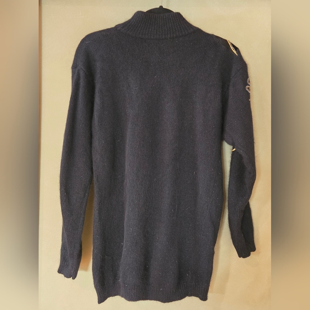 Vintage!! I.B.Diffusion | 1980s Black Beaded Sweater w/ Grapevine Design, Size M - Picture 3 of 13